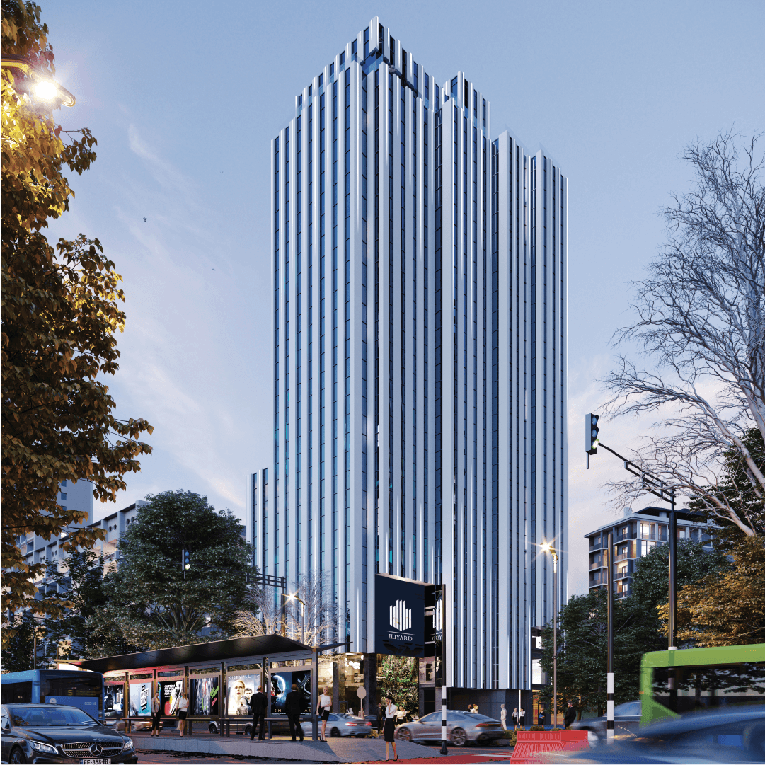 Iliyard Business Centre exterior, Class A office building in Tbilisi
