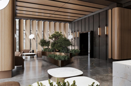 Kavtaradze Business Center - lobby lounge